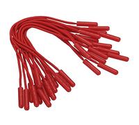 PATIKIL Fermeture-Éclair Tirettes Remplacement, 15 Paquets Extension Cordon Poignée Fixer Onglet Étiquette Prolongateur pour Bagages Sacs-à-Dos, Vestes, Sacs à-Main Rouge