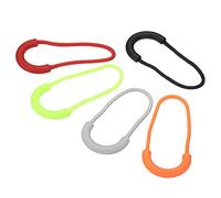 PATIKIL Fermeture-Éclair Tirettes Remplacement, 30 Paquets Extension Cordon Poignée Platique U-Forme Onglet Étiquette Prolongateur pour Bagages Sacs-à-Dos, Vestes, Sacs à-Main 5 Couleurs
