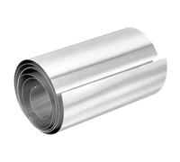 PATIKIL Feuille D'Aluminium de 4 Pouces X 78,7 Pouces, 1 Rouleau de Feuille D'Aluminium pour Toiture en Aluminium Bande de Métal en Feuille de 0,3 mm pour Toits Gouttières Porte Fenêtre