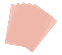 PATIKIL Feuille de Lecture Guidée de Taille A4, 5pcs Filtre de Gel d'Éclairage de Correction de Couleur Film de Couleur Transparente pour Salle de Classe Studio Photo, Orange Clair