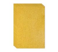 PATIKIL Feuille de Mousse Pailletée Eva Brillante Jaune 11,8 X 7,9 Pouces 2 mm D'Épaisseur Feutre Pailleté Eva Pour Projets D'Artisanat Diy, 5 Pièces