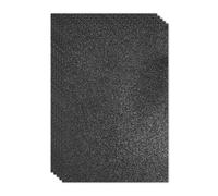 PATIKIL Feuille de Mousse Pailletée Eva Brillante Noire 11,8 X 7,9 Pouces 2 mm D'Épaisseur Feutre Pailleté Eva Pour Projets D'Artisanat Diy, 5 Pièces