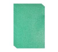 PATIKIL Feuille de Mousse Pailletée Eva Brillante Vert Foncé 11,8 X 7,9 Pouces 2 mm D'Épaisseur Feutre Pailleté Eva Pour Projets D'Artisanat Diy, 5 Pièces