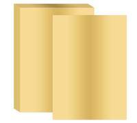 PATIKIL Feuille de Papier de Transfert à Chaud 11,7x8,3"/29,7cm x 21cm, 100 Feuilles de Papier de Transfert à Chaud A4 pour Cuir DIY Logo Décoration Artisanat Emballage Cadeau, Or Clair