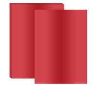 PATIKIL Feuille de Papier de Transfert à Chaud, 11,7x8,3 Pouces, 20 Feuilles de Papier de Transfert à Chaud A4 pour Cuir, Bricolage, Décoration, Artisanat, Scrapbooking, Carte, Rouge