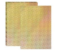 PATIKIL Feuille de Papier de Transfert à Chaud en Feuille de Papier de Transfert à Chaud de 11,7 x 8,3 Pouces/29,7cm x 21cm, 20 Feuilles de Papier de Transfert à Chaud A4, Or Spot Laser