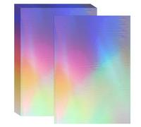 PATIKIL Feuille de Papier de Transfert à Chaud en Feuille de Papier de Transfert à Chaud de 11,7 x 8,3 Pouces/29,7cm x 21cm, 40 Feuilles de Papier de Transfert à Chaud A4, Argent Laser