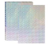 PATIKIL Feuille de Papier de Transfert à Chaud en Feuille de Papier de Transfert à Chaud de 11,7x8,3 Pouces, 20 Feuilles de Papier de Transfert à Chaud A4 pour Cuir DIY, Argent Laser Spot