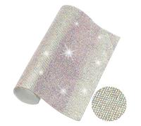 PATIKIL Feuille de Strass en Cristal Scintillant, 9,4"x7,9" Autocollants de Gemmes en Strass Auto-Adhésifs pour l'Artisanat Diy, Décorations de Téléphone et de Voiture, Couleur Ab