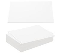 PATIKIL Feuilles de Carton 7x5x0.08, 20 Pièces de Carton Épais de 80Pt pour Reliure de Livres, Couverture de Reliure de Livres Robuste, Blanc