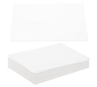 PATIKIL Feuilles de Carton Gris 7x5x0.06, 20 Pièces de 60Pt d'Épaisseur, Carton Rigide pour Reliure de Livres, Couverture de Reliure de Livre, Blanc