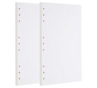 PATIKIL Feuilles de rechange B5, Papier à feuilles mobiles 9 trous pour recharges de classeur à 9 anneaux Remplissage de planificateur Journaux 160 feuilles/320 pages, Blanc