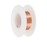 PATIKIL Fil De Cuivre naturel À 99,9% Pour La Fabrication De Bijoux, Fil Artisanal En Cuivre 30 Gauge (0,25mm) 100 Pieds Fournitures De Fabrication De Bijoux Pour Création De Couronnes