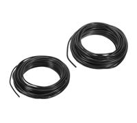 PATIKIL Fil de Formation pour Bonsaï, Fil Floral en Aluminium Anodisé de 2,5 mm / 3 mm pour Fixer les Branches de Jardinage, 2 Rouleaux de 32.8ft, Noir