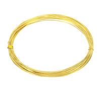 PATIKIL Fil de Laiton Demi-Dur, 1Pcs 23 Gauge/0.6mm de Diamètre 10m/32.8Ft Fil Artisanal pour la Fabrication de Bijoux, de Perles et de Plantes de Jardin