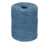 PATIKIL Fil de Raphia en Coton Naturel 328 Yards, Ruban de Papier Raphia pour Chapeau de Soleil DIY, Sac de Plage, Emballage de Fil de Crochet, Tricot, Bleu Marine