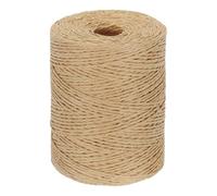 PATIKIL Fil de Raphia en Coton Naturel de 328 Yards, Ruban de Papier Raphia pour Chapeau de Soleil DIY, Sac de Plage, Emballage de Fil de Crochet, Tricot, Couleur Café