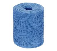 PATIKIL Fil de Raphia en Coton Naturel de 328 Yards, Ruban de Papier Raphia pour Chapeau de Soleil DIY, Sac de Plage, Emballage de Fil de Crochet, Tricot, Bleu