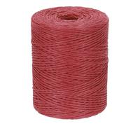 PATIKIL Fil de Raphia en Coton Naturel de 328 Yards, Ruban de Papier Raphia pour Chapeau de Soleil DIY, Sac de Plage, Emballage de Fil de Crochet, Tricot, Rouge
