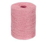 PATIKIL Fil de Raphia en Coton Naturel de 328 Yards, Ruban de Papier Raphia pour Chapeau de Soleil DIY, Sac de Plage, Emballage de Fil de Crochet, Rose