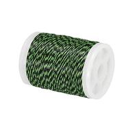 PATIKIL Fil de Servage pour Corde d'arc 131 Verges / 120 m, 0,02" / 0,4 mm Dia Fil de Corde d'arc pour Attacher Le viseur Peep Nock Arc à poulies Recourbé, Vert Herbe/Noir