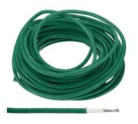 PATIKIL Fil Électronique Isolé en Silicone Résistant aux Hautes Températures de -30 à 200 Degrés Celsius, 16,4 Pieds, 18AWG, pour Lampe, Chaudière, Chauffage, Couleur Verte