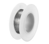 PATIKIL Fil en Acier Inoxydable 304, 100 Mètres, 0,2 mm de Diamètre, 32 Gauge, Fil de Bijoux Souple pour la Fabrication de Bijoux, Bracelets, Perles, Artisanat DIY, Argent