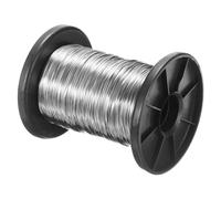 PATIKIL Fil en Acier Inoxydable 316, 100 Mètres, 0,5 mm, 24 Gauge, Fil de Bijoux, Fil de Bricolage, Fil de Perles pour la Fabrication de Bijoux, Bracelets, Artisanat, Argent