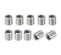 PATIKIL Filetage Adaptateurs Manchon Réducteur Écrou Insert Fileté Metal, 10 pcs M12x1,75 Mâle à M10x1,5 Femelle Réparation Insérer Écrou Vis Réducteur Inox Acier Attache 12mm