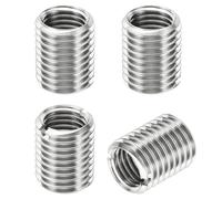 PATIKIL Filetage Adaptateurs Manchon Réducteur Écrou Insert Fileté Metal, 4 pcs M20x2,5 Mâle vers M16x2 Femelle Réparation Insérer Écrou Vis Réducteur Inox Acier Attache 25mm