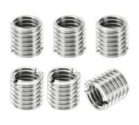 PATIKIL Filetage Adaptateurs Manchon Réducteur Écrou Insert Fileté Metal, 6 pcs M12x1,75 Mâle à M10x1,5 Femelle Réparation Insérer Écrou Vis Réducteur Inox Acier Attache 12mm