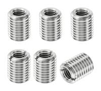 PATIKIL Filetage Adaptateurs Manchon Réducteur Écrou Insert Fileté Metal, 6 pcs M16x2 Mâle à M10x1,5 Femelle Réparation Insérer Écrou Vis Réducteur Inox Acier Attache 20mm