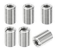 PATIKIL Filetage Adaptateurs Manchon Réducteur Écrou Insert Fileté Metal, 6 pcs M16x2 Mâle à M10x1,5 Femelle Réparation Insérer Écrou Vis Réducteur Inox Acier Attache 25mm