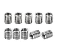 PATIKIL Filetage Adaptateurs Manchon Réduction Écrou Insert Fileté, 10 pcs M10*1.5 Mâle à M8*1.25 Femelle Réparation Insérer Écrou Vis Réducteur Conversion Inox Acier Fixation 12mm
