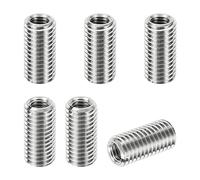 PATIKIL Filetage Adaptateurs Manchon Réduction Écrou Insert Fileté, 6 pcs M12*1.75 Mâle à M8*1.25 Femelle Réparation Insérer Écrou Vis Réducteur Conversion Inox Acier Fixation 25mm