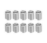 PATIKIL Filetage Helicoïdal 7/16-14 UNC 2D 22.2mm, 10Pcs 304 Acier Inoxydable Enroulé Helicoïdal Fileté Manchon Gaine Pour Mechanical Equipment Automotive Repairs