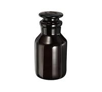 PATIKIL Flacon de 250 ml en verre avec bouchon ambré pour chimie, laboratoire, université, maison, ambre
