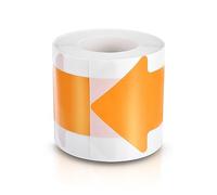 PATIKIL Flèche Flux Panneaux, 3"x6" Flèche Sol Autocollant Ruban Adhésif, 200 pcs Flèche Adhésif Sol Marqueur Autocollant Directionnel Grand pour Noël Salle Classe Entrepôt, Orange