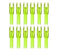 PATIKIL Flèches de Tir à l'arc Nocks 4.2mm, 12 Pcs Insert en Plastique Nock de Flèche de Remplacement pour La Chasse au Tir à l'arc à l'arc Composite, Clair Jaune