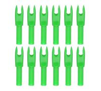 PATIKIL Flèches de Tir à l'arc Nocks 4.2mm, 12 Pcs Insert en Plastique Nock de Flèche de Remplacement pour La Chasse au Tir à l'arc Arc Composé Recurve, Vert