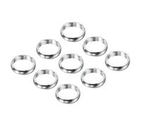 PATIKIL Fléchettes Arbre Anneaux, Aluminium Fléchettes O-Anneau Accessoires pour Plastique & Nylon Arbres - 9 Lot (Ton Argenté)
