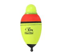 PATIKIL Flotteurs de Pêche Lumineux de 1,8 oz, EVA Vert Rouge LED Flotteur Lumineux pour la Pêche de Nuit, Jaune