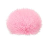 PATIKIL Fourrure Microphone Pare-brise 7mm x 65mm Micro Couvercle pour intérieur Externe Microphone Rose