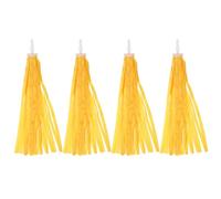 PATIKIL Franges pour Velo, 4 Pcs Or Poignées De Guidon pour Scooter Accessoires Decorations Ruban pour Filles Bicyclette Tricycle Poignées, Or