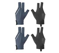 PATIKIL Gants de Billard à 3 Doigts pour Main Gauche, 2 Pcs Accessoires pour Tireur, Carambole, Billard, Snooker, Sport, Bleu