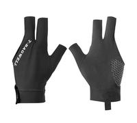 PATIKIL Gants de Billard à 3 Doigts pour Main Gauche, Accessoires pour Tireur, Carambole, Billard, Snooker, Sport, Noir