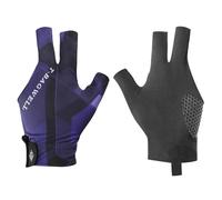 PATIKIL Gants de Billard à 3 Doigts pour Main Gauche, Accessoires pour Tireur, Carambole, Billard, Snooker, Sport, Noir Violet