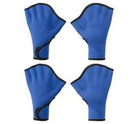 PATIKIL Gants de Natation, 2 Paires de Gants de Natation Palmés pour la Résistance à l'eau, pour Femmes et Hommes, Aquagym, XL, Bleu Foncé
