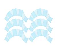 PATIKIL Gants de Natation en Silicone, 3 Paires de Gants de Natation à Palmes en Forme de Doigts pour l'Entraînement, Bleu, Taille M