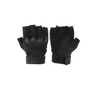 PATIKIL- Gants De Sport Sans Doigts, Gants à Demi-Doigts Respirants, Noir,M